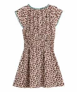 New 👏 Pokebol Leopard Print 👗 Dress Brown Bellerose Fashion Teen, Children 🔔 -Outlet Kids' Fashion Store pokebol leopard print dress brown bellerose fashion teen children 6