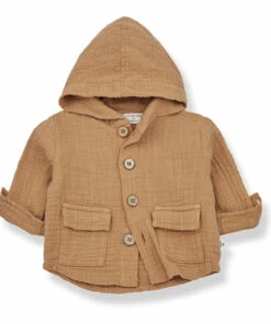 Wholesale 🛒 Pol Double Cotton Muslin Jacket Chocolate 1+ in the family Fashion Baby, Children 🤩