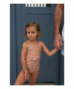 Cheapest 🛒 Polka Dot 🩱 Swimsuit Chocolate Minnow Fashion Children 💯 -Outlet Kids' Fashion Store polka dot swimsuit chocolate minnow fashion children 2
