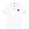 Outlet 🔥 Polo Shirt White Stone Island Fashion Teen, Children 🎉