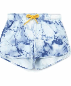 Discount 👍 Polochon Tie-Dye Swim Trunks Blue Bonton Fashion Children 👏