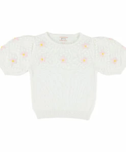 Flash Sale ✔️ Prawn Cotty Short Sleeve Jumper White Morley Fashion Teen, Children 👍