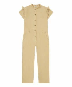 Wholesale 🤩 Prune Cotton Muslin Jumpsuit Camel Marlot Paris Fashion Children 😍