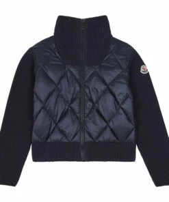 Buy ⭐ Quilted Jacket Midnight blue Moncler Fashion Teen, Children 😀