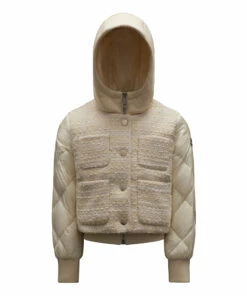 Budget 🎁 Quilted Jacket White Moncler Fashion Children 🛒