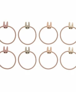 Buy 👍 Rabbit Hair Ties - Set of 6 Pink Mimi & Lula Fashion Children ⭐