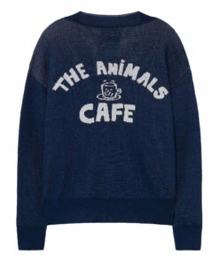 Best Sale 🤩 Racoon Embroidered Cardigan Navy blue The Animals Observatory Fashion Teen, Children ⌛ -Outlet Kids' Fashion Store racoon embroidered cardigan navy blue the animals observatory fashion teen children 3