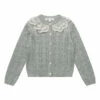Top 10 🌟 Radie Lace Cardigan Grey blue Louisiella Fashion Children 😀