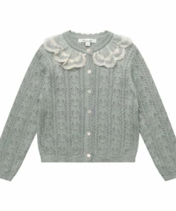 Top 10 🌟 Radie Lace Cardigan Grey blue Louisiella Fashion Children 😀