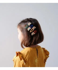 Discount 🧨 Rainbow Hair Clips - of 4 Beige Mimi & Lula Fashion Children 🤩 -Outlet Kids' Fashion Store rainbow hair clips of 4 beige mimi lula fashion children 3