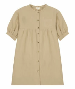 Top 10 ❤️ Raphaelle Cotton Muslin 👗 Dress Beige Marlot Paris Fashion Children 🛒