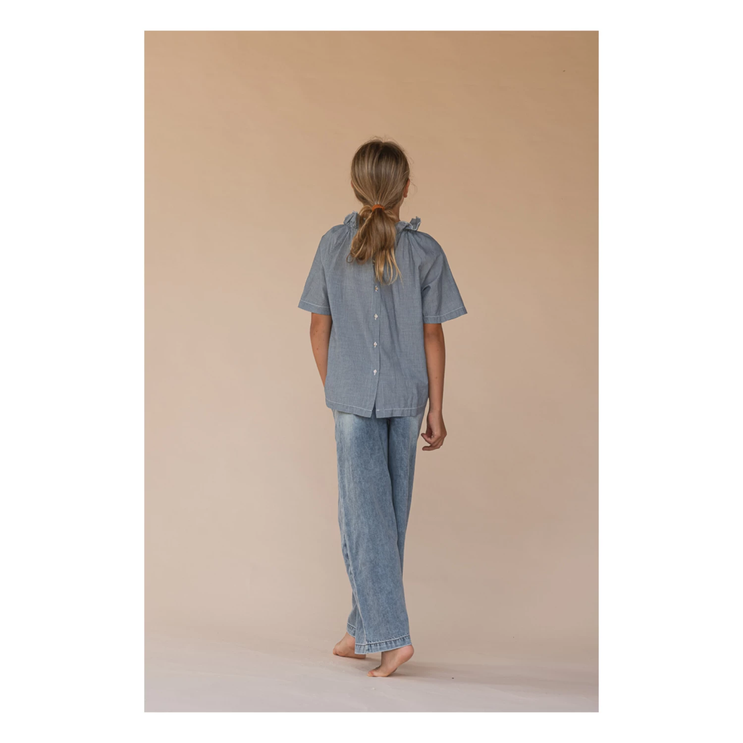 Discount 👍 Recycled Blouse - Limited Edition - Blue Longlivethequeen Fashion Teen, Children ❤️ 3 Discount 👍 Recycled Blouse - Limited Edition - Blue Longlivethequeen Fashion Teen, Children ❤️ - Image 3