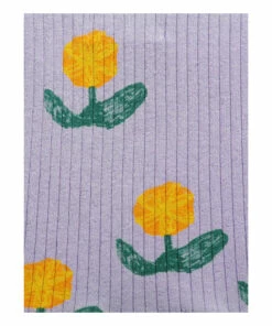 Best Sale 💯 Recycled Cotton Floral Ribbed Tank Top Mauve Bobo Choses Fashion Children 💯 -Outlet Kids' Fashion Store recycled cotton floral ribbed tank top mauve bobo choses fashion children 5