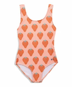 Best Sale 🧨 Recycled Nylon Strawberry 🩱 Swimsuit Peach Bobo Choses Fashion Children ✨