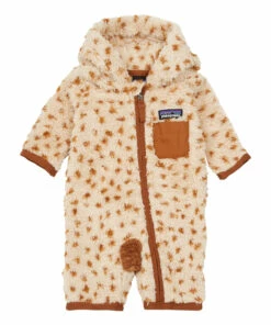 Outlet ⭐ Recycled Polyester Furry Jumpsuit Ochre Patagonia Fashion Baby, Children ✨