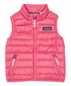 Coupon ⌛ Recycled Polyester Puffer Vest Pink Patagonia Fashion Baby, Children 💯