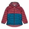 Hot Sale 👏 Recycled Polyester Reversible Down Jacket Burgundy Patagonia Fashion Teen, Children ✔️