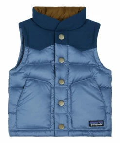 Cheapest 👏 Recycled Polyester Vest Blue Patagonia Fashion Baby, Children ✔️