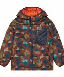 Best Pirce 😀 Recycled Reversible Down Jacket Orange Patagonia Fashion Teen, Children ⭐