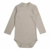 Coupon ⌛ Ren Anti-Bacterial Organic Cotton Playsuit Taupe brown Minimalisma Fashion Baby, Children 🎉