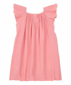 Flash Sale 🎁 Reveuse Organic Cotton Muslin 👗 Dress Pink Bonton Fashion Children 👏 -Outlet Kids' Fashion Store reveuse organic cotton muslin dress pink bonton fashion children 2