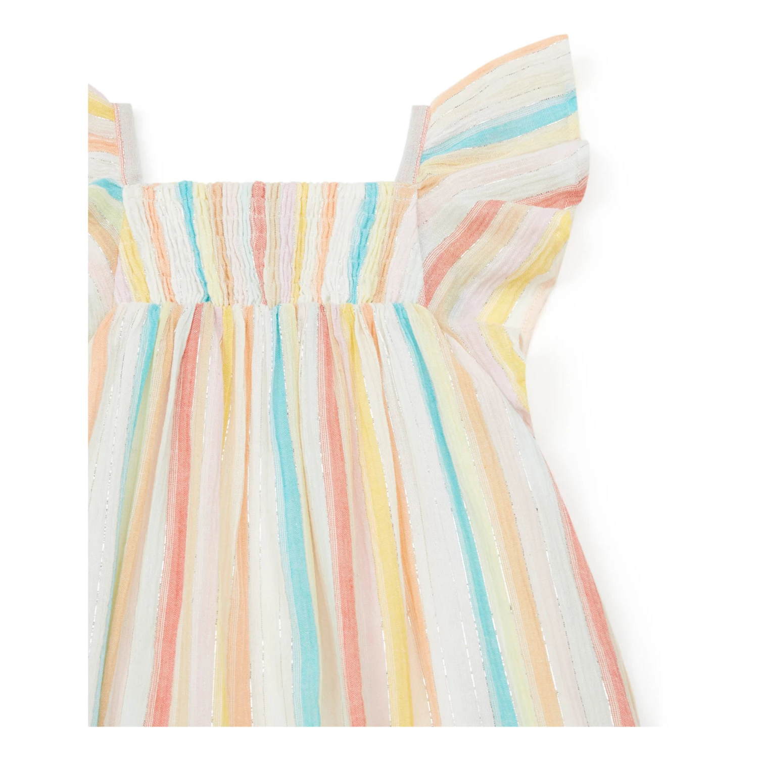 Best reviews of ⌛ Reveuse Striped Lurex 👗 Dress Ecru Bonton Fashion Children 💯 2 Best reviews of ⌛ Reveuse Striped Lurex 👗 Dress Ecru Bonton Fashion Children 💯 - Image 2