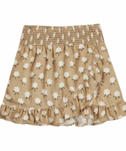 Promo 😍 Ruffle Floral Skirt Ochre Rylee + Cru Fashion Children ⭐