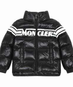Budget 🛒 Saise Down Jacket Black Moncler Fashion Teen, Children ⌛