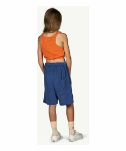 Discount ⌛ Sardine Terry Cloth Bermuda Shorts Blue The Animals Observatory Fashion Children ❤️ -Outlet Kids' Fashion Store sardine terry cloth bermuda shorts blue the animals observatory fashion children 2