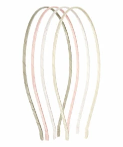 Best Pirce ❤️ Satin Headbands - Set of 4 Beige Mimi & Lula Fashion Children ❤️