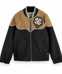 Best reviews of 🌟 Scotch & Soda x Elvis Collaboration - Clover ⚾ Baseball Jacket Black Scotch & Soda Fashion Teen, Children ⌛