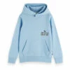 Cheap 😀 Scotch & Soda x Elvis Collaboration - Organic Cotton Hoodie Light Blue Scotch & Soda Fashion Teen, Children ⌛