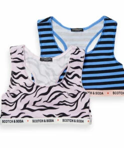 New 👍 Set of 2 Crop Tops Pink Scotch & Soda Fashion Teen, Children ⭐