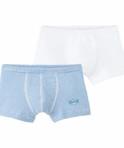 Coupon 👍 Set of 2 Organic Cotton Boxers Blue Petit Bateau Fashion Children ✔️