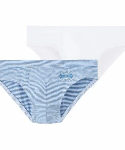 Deals 🎁 Set of 2 Organic Cotton Briefs Blue Petit Bateau Fashion Children ✔️