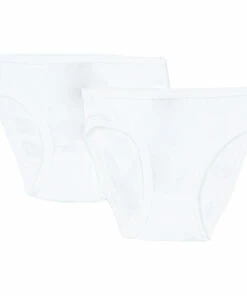 Cheap 😀 Set of 2 Organic Cotton Losanges Briefs Off white Petit Bateau Fashion Children ⭐