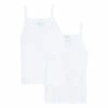 Best Pirce 🛒 Set of 2 Organic Cotton Losanges Tank Tops Off white Petit Bateau Fashion Children 💯