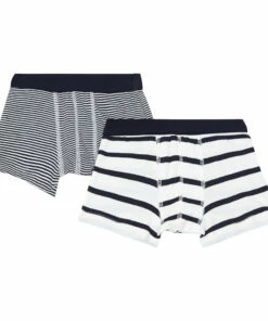 Promo ๐ฏ Set of 2 Organic Cotton Striped Briefs Blue Petit Bateau Fashion Teen, Children โ