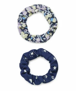 Discount ✨ Set of 2 Scrunchies Blue Bonton Fashion Children 🎉