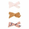 Hot Sale ❤️ Set of 3 Forever Bow Hair Slides Pink Five / Eleven Fashion Children 😍