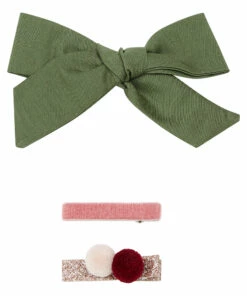 Flash Sale 🎉 Set of 3 Forever Hair Slides Khaki Five / Eleven Fashion Children 😍