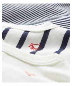 Budget 🔔 Set of 3 Striped Onesies White Petit Bateau Fashion Baby, Children 🔔 -Outlet Kids' Fashion Store set of 3 striped onesiesset of 3 striped onesies white petit bateau fashion baby children 1