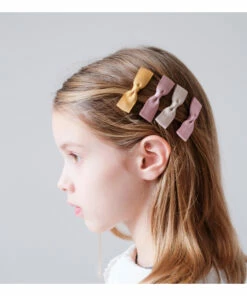 Best deal 🛒 Set of 4 Bow Hair Clips Pink Mimi & Lula Fashion Children ⌛ -Outlet Kids' Fashion Store set of 4 bow hair clips pink mimi lula fashion children 2