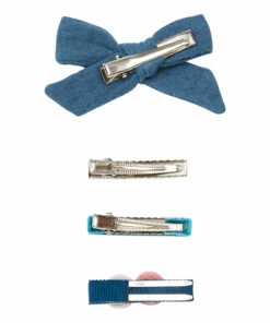 Budget 👏 Set of 4 Forever Hair Slides Grey blue Five / Eleven Fashion Children ❤️ -Outlet Kids' Fashion Store set of 4 forever hair slides grey blue five eleven fashion children 1