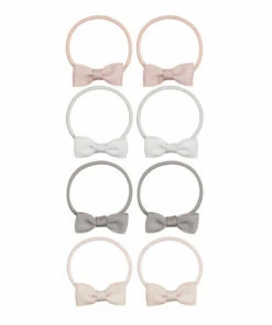 Promo 🧨 Set of 8 Bow Hair Ties Pink Mimi & Lula Fashion Children 🛒