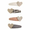 Best deal ✨ Set of Heart Hair Clips Camel Mimi & Lula Fashion Children ✨