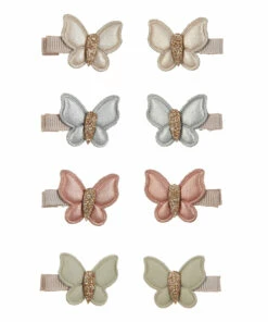 Best Pirce ❤️ Set of Mini Butterfly Hair Clips Pink Mimi & Lula Fashion Children 🧨