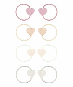 Coupon ⭐ Set of Mini Heart Hair Ties Pink Mimi & Lula Fashion Children 🔔