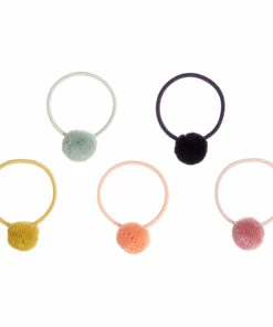 Best reviews of 💯 Set of Pompom Hair Ties Black Mimi & Lula Fashion Children ⭐