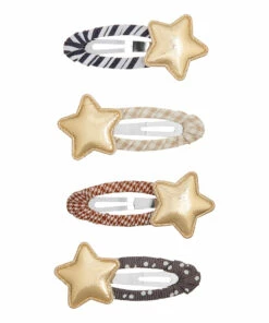 Coupon 😍 Set of Tokyo Star Hair Clips Gold Mimi & Lula Fashion Children ✔️